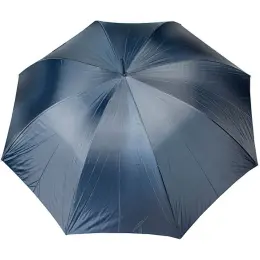 Golf Umbrella - Faux Wooden Handle Navy Open